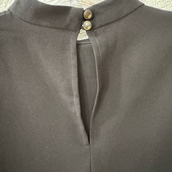 Maeve Noveau Mock Neck Puff Sleeve Blouse - Picture 4 of 6